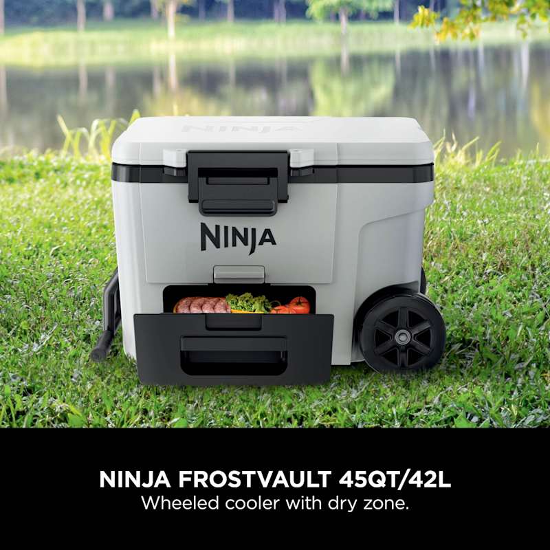 Ninja FrostVault 45QT/42L Wheeled Cooler, Ice Pack & Thirsti
